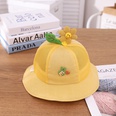 Baby summer net hat new sun flower sunshade hat thin breathable fisherman hatpicture6