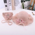 summer new bow lace straw hat bag suit cute princess girl travel sun hat wholesalepicture11