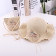 summer new bow lace straw hat bag suit cute princess girl travel sun hat wholesalepicture12