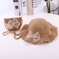 summer new bow lace straw hat bag suit cute princess girl travel sun hat wholesalepicture14