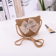 summer new bow lace straw hat bag suit cute princess girl travel sun hat wholesalepicture24