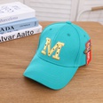 hiphop baseball cap childrens embroidery letter M sports sun hat wholesalepicture6