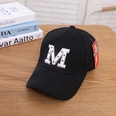 hiphop baseball cap childrens embroidery letter M sports sun hat wholesalepicture8