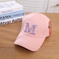 hiphop baseball cap childrens embroidery letter M sports sun hat wholesalepicture10