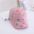 simple big smiley childrens spring and autumn cotton graffiti printed baseball cappicture6
