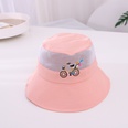 Korean childrens summer mesh hat embroidery bicycle big brim sunscreen fisherman hatpicture12