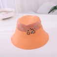 Korean childrens summer mesh hat embroidery bicycle big brim sunscreen fisherman hatpicture9