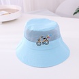 Korean childrens summer mesh hat embroidery bicycle big brim sunscreen fisherman hatpicture10