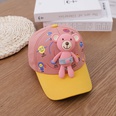Korea cute bear children baseball cap spring new detachable sunshade baseball cappicture11