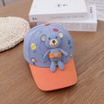 Korea cute bear children baseball cap spring new detachable sunshade baseball cappicture12