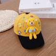 Korea cute bear children baseball cap spring new detachable sunshade baseball cappicture15