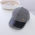 boy houndstooth baseball cap Korean style M plaid casual baseball hatpicture7