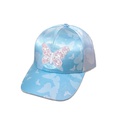 Korean cute sequin butterfly childrens baseball cap wholesalepicture11