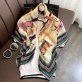 2022 spring and summer 90 silk scarves classic carriage chain simulation silk square scarfpicture12