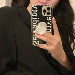 wholesale cas de téléphone portable de support de miroir de lettre de mode pour iPhone