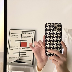 Korean style houndstooth mobile phone case suitable for iPhone wholesale  NHFI623866