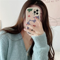 Korean style color flower mobile phone case suitable for iPhone NHFI623880