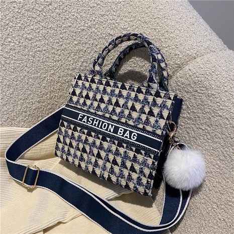 Korean pearl bag simple retro shoulder messenger handbag NHRU624097's discount tags