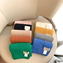Korean childrens labelled wool scarf candycolored knitted scarfpicture7