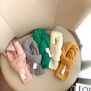 Korean childrens labelled wool scarf candycolored knitted scarfpicture8