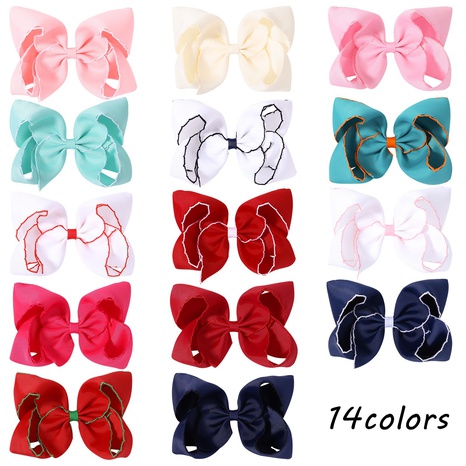 fashion cute solid color lace bow hairpin children's hairpin's discount tags