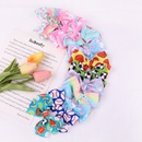 European and American childrens jewelry cartoon printing bow hairpin solid color hair clippicture8