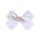 European and American childrens jewelry cartoon printing bow hairpin solid color hair clippicture9