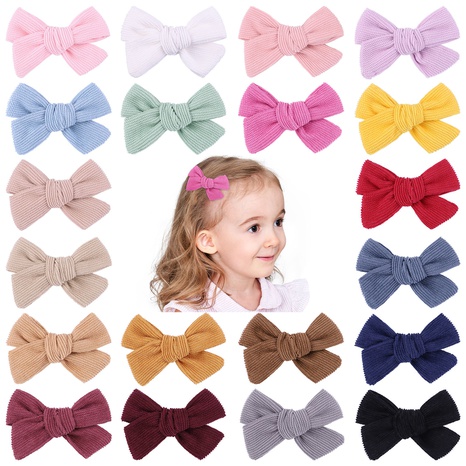 Fashion children's hairpin retro bow hairpin simple hair accessories wholesale's discount tags