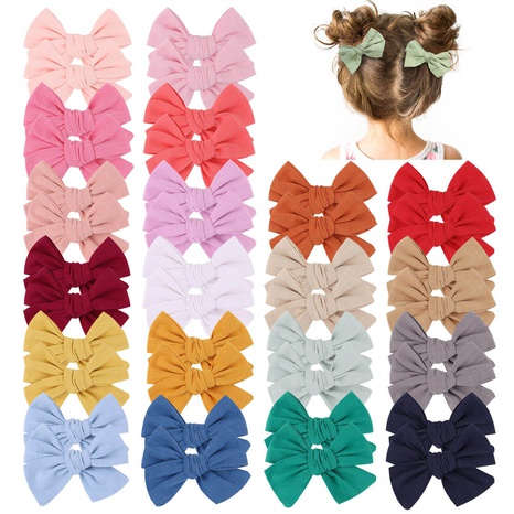 Fashion children's hair accessories bow hairpin candy color headdress NHYLX624210's discount tags