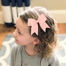 Mode Kinder Haarschmuck einfache Schleife Candy Farbe Haarspangepicture8