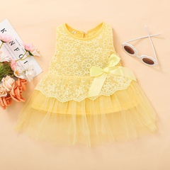 Summer baby dress new baby and children princess mesh skirt sleeveless bow skirt