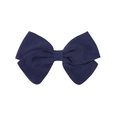Fashion solid color cotton childrens hair accessories bow hairpinpicture12