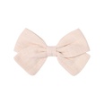 Fashion solid color cotton childrens hair accessories bow hairpinpicture26
