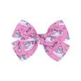 European and American childrens jewelry cartoon printing bow hairpin solid color hair clippicture17