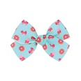 European and American childrens jewelry cartoon printing bow hairpin solid color hair clippicture18