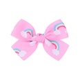 European and American childrens jewelry cartoon printing bow hairpin solid color hair clippicture19