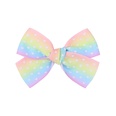 European and American childrens jewelry cartoon printing bow hairpin solid color hair clippicture23