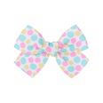 European and American childrens jewelry cartoon printing bow hairpin solid color hair clippicture46