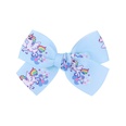 European and American childrens jewelry cartoon printing bow hairpin solid color hair clippicture30