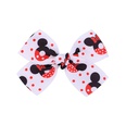 European and American childrens jewelry cartoon printing bow hairpin solid color hair clippicture32