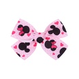 European and American childrens jewelry cartoon printing bow hairpin solid color hair clippicture34