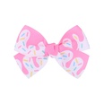 European and American childrens jewelry cartoon printing bow hairpin solid color hair clippicture35