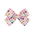 European and American childrens jewelry cartoon printing bow hairpin solid color hair clippicture42