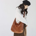 Fashion retro shoulder largecapacity womens bag new fashion rhombus PU bagpicture34