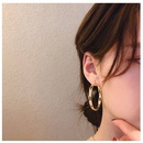 Fashion circle geometric hollow inlaid zircon alloy earringspicture9