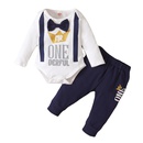 Baby Clothings Winter Fall Letter Crown Long Sleeve Romper Pants Setpicture6