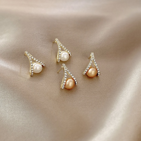 boucles d'oreilles simples géométriques pleines de diamants boucles d'oreilles de personnalité bijoux d'oreille's discount tags