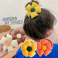 Cute hair ring autumn and winter flower headdress hair rope leather head rope headdress hair accessories
