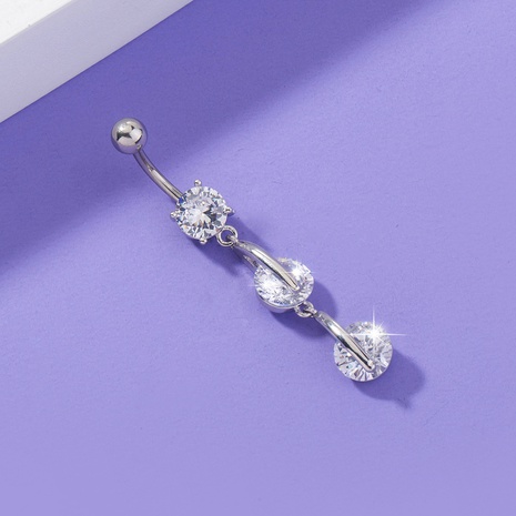 fashion tassel zircon belly button nail swaying stone belly button ring body piercing jewelry NHDB578401's discount tags