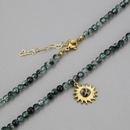 natural stone sun flower pendant translucent natural stone beaded necklace jewelry NHBP578522picture9